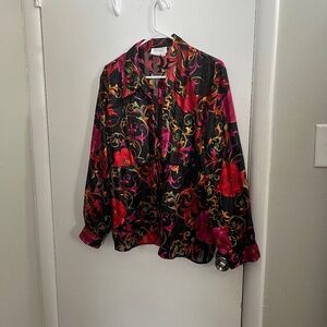 Long Sleeve Floral Tess Blouse